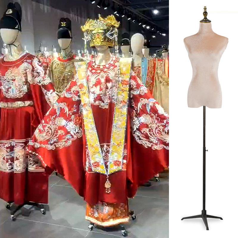 婚纱模特展示架中式礼服文创馆有头有手服装道具秀禾古装汉服拍照