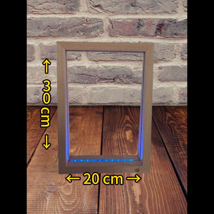 锤子画专用相框内可放20x30cm玻璃充电款七彩灯光相框A4专用
