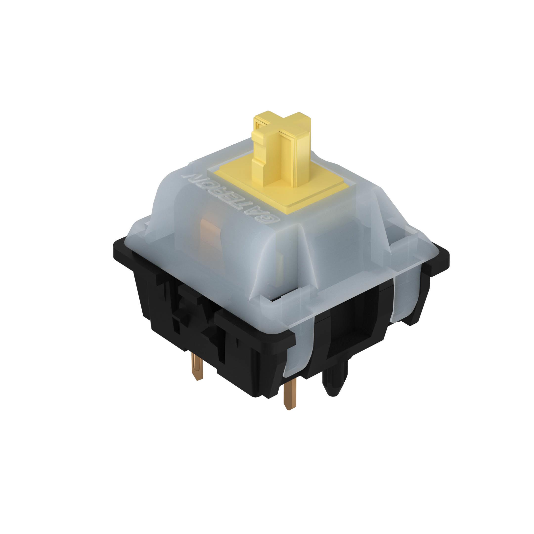 Gateron Ks-3X47机械键盘轴体g黄色轴键盘修改开关黑色轴5Pin