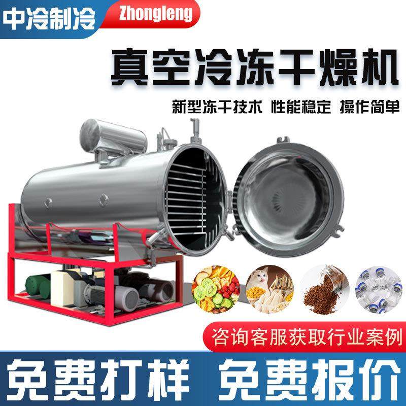 FD真空冷冻干燥机无花果榴莲冻干机食品厂用茶叶海参虫草冻干设备