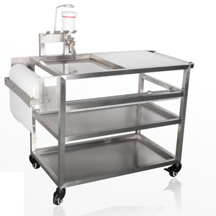 FRS010062喷漆枪摆放移动工具车油漆不锈钢工具车