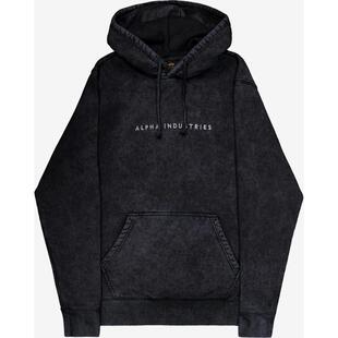 代购Alpha Industries阿尔法工业男士卫衣保暖舒适棉质黑色日常