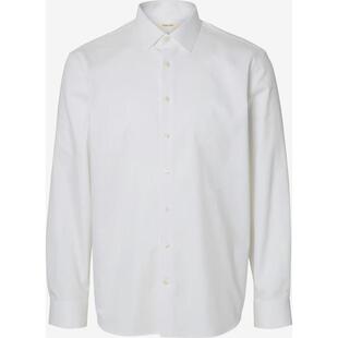 代购SELECTED思莱德男士衬衫透气抗皱棉质长袖商务正装衬衣爆款