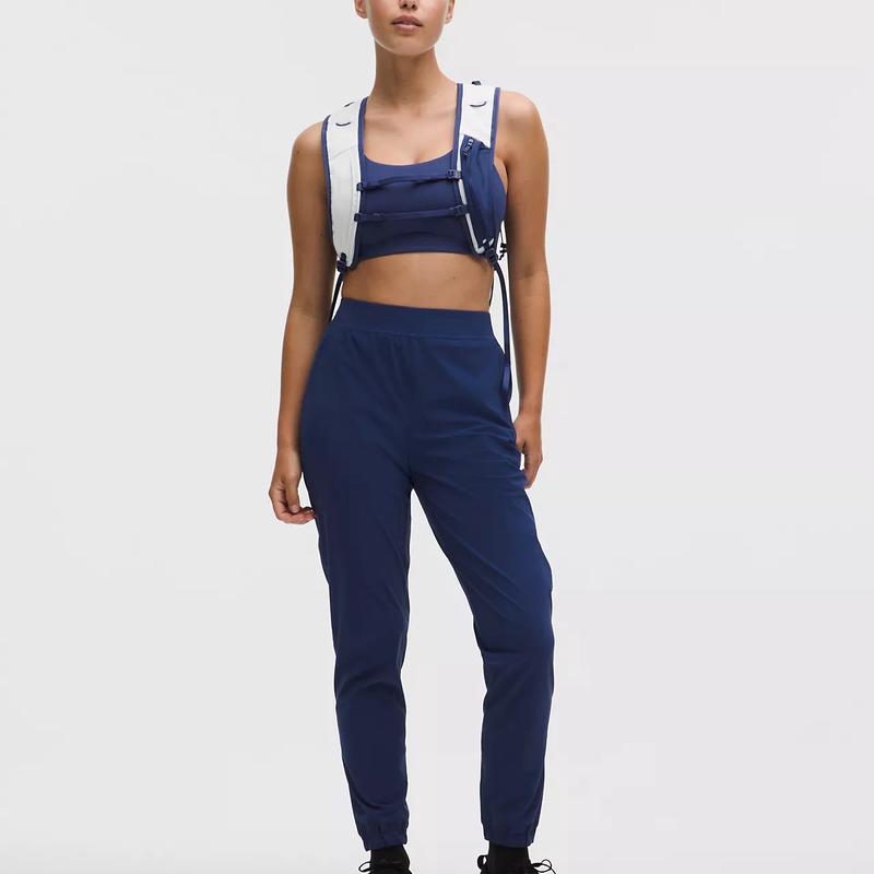 海外代购lululemon/露露乐蒙女士运动长裤高腰束脚跑步训练