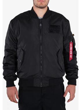 代购Alpha Industries阿尔法工业男士夹克保暖防风黑色加绒春秋