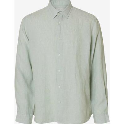 代购SELECTED思莱德男士衬衫透气轻盈棉质宽松休闲日常衬衣爆款