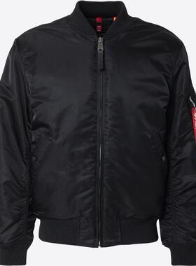 代购Alpha Industries阿尔法工业男士夹克保暖防风黑色轻薄春秋