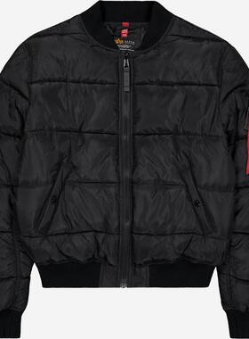 代购Alpha Industries阿尔法工业男士夹克保暖防风黑色加绒春秋