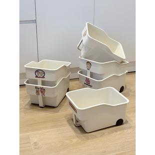 滑轮锅具零食调料杂物厨房整理盒直角储物盒 深柜橱柜收纳盒抽屉式