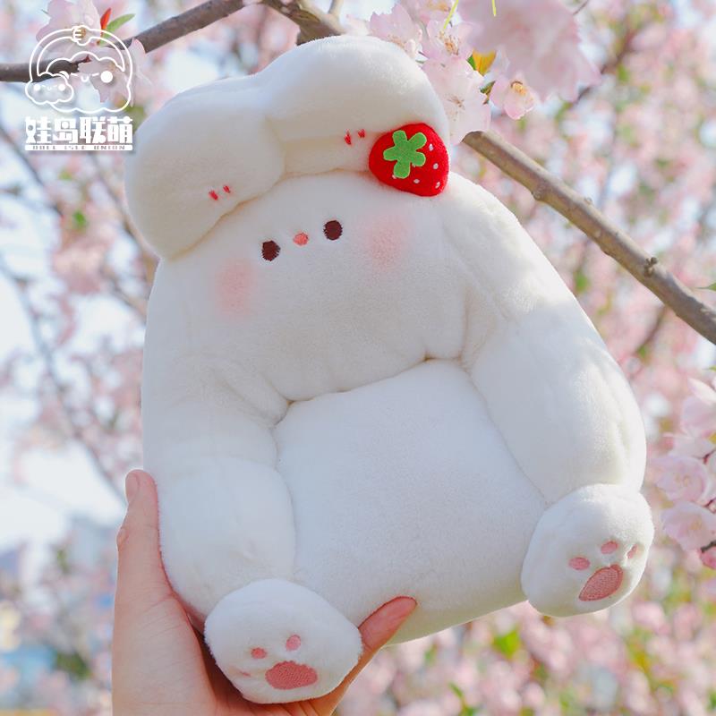 娃岛联萌现货草莓兔娃用沙发 20cm /15cm/ 10cm棉花娃娃娃床沙发