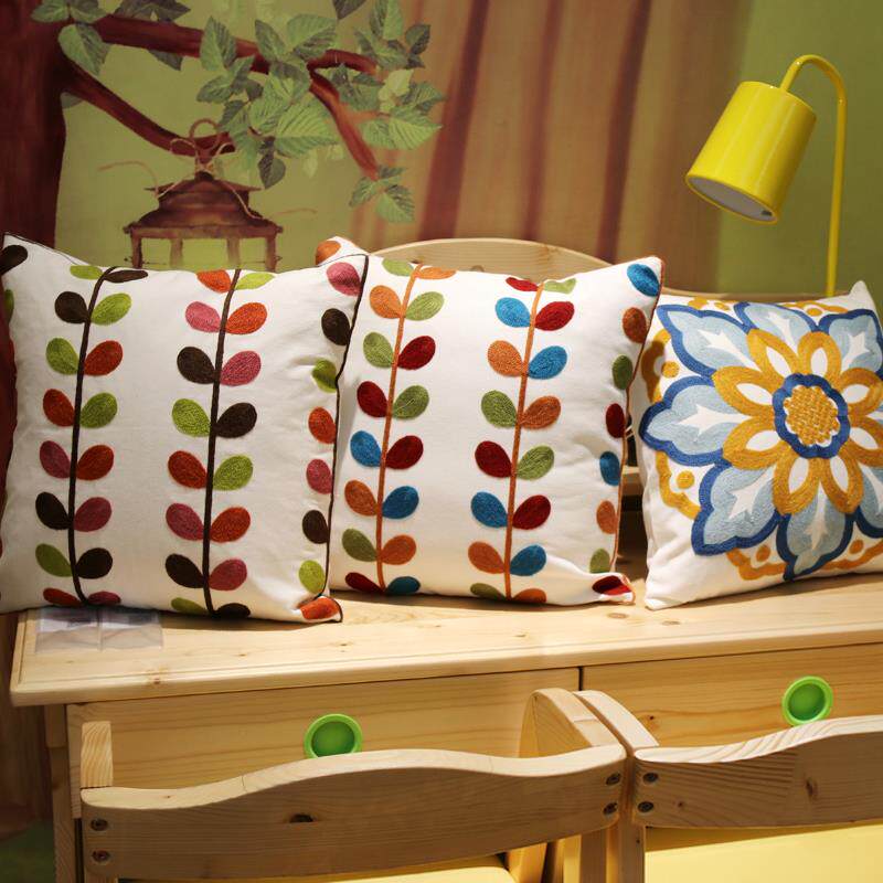 轻奢高级感沙发飘窗靠垫床背靠枕可拆洗布艺客厅田园风民宿卧室枕