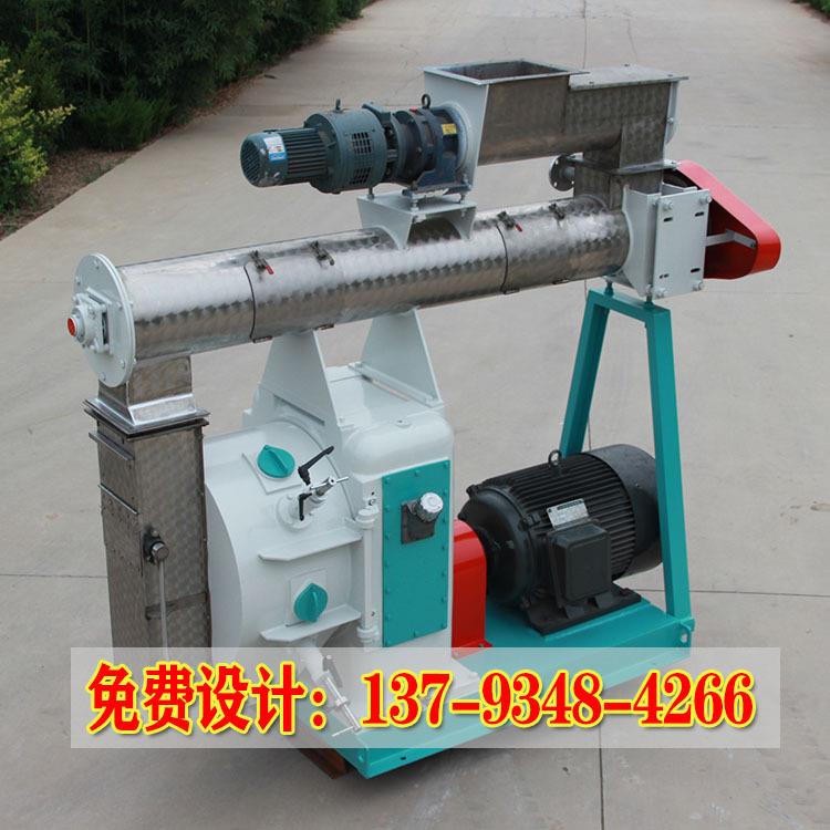 时产5吨粮食饲料颗粒机环模大中型标准饲料机组可配组合除尘脉冲