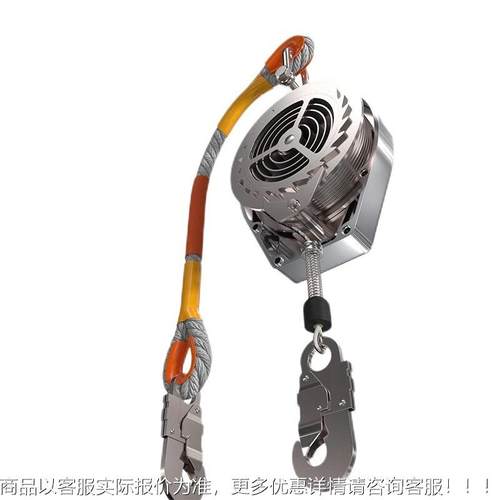 作业不钢防YEL坠器304高防锈耐腐蚀5m10米高空速差器钢丝绳空防锈