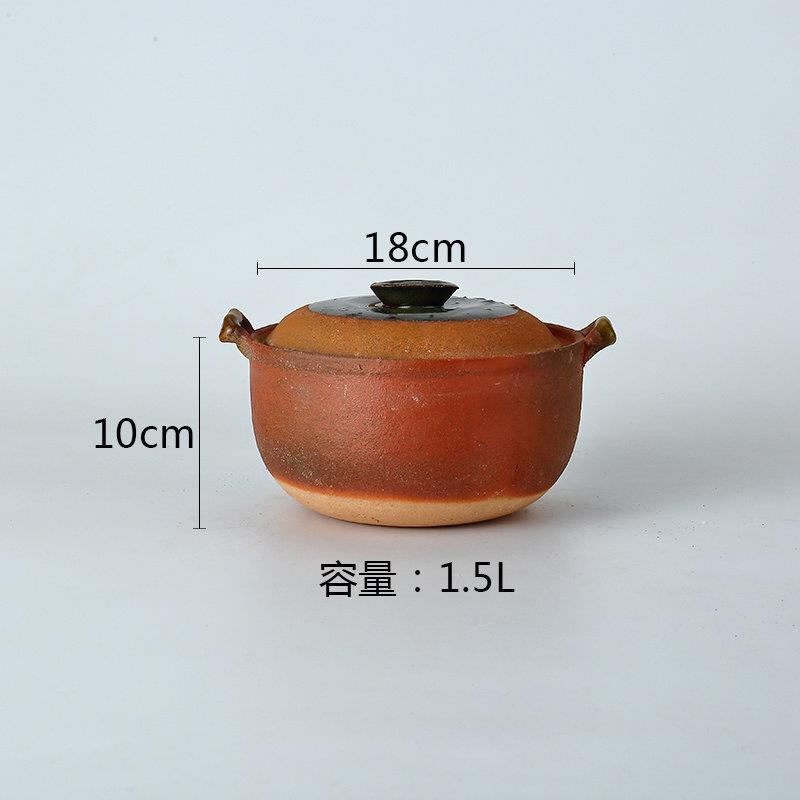 炖汤土罐子正宗土砂锅老式手工粗土炒菜家用燃气纯土大号煲汤孕妇