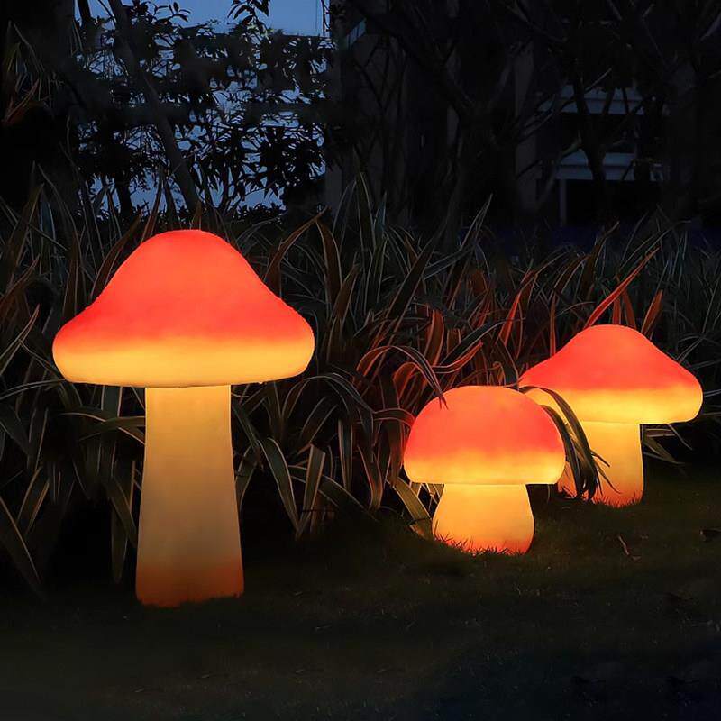 太阳能蘑菇灯户外庭院花园阳台布置亮化工程草坪防水景观装饰彩灯
