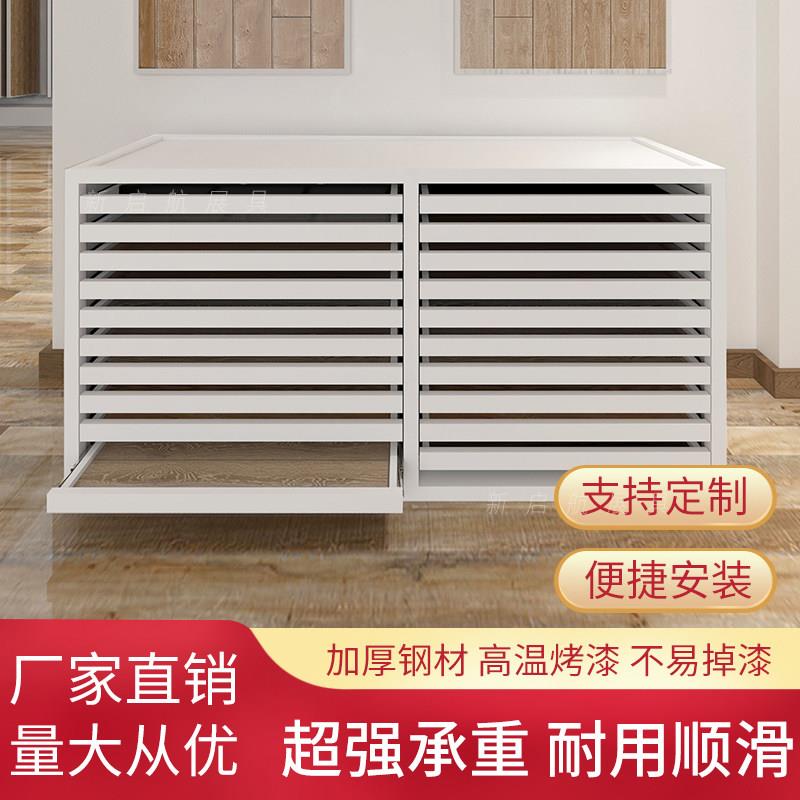 中岛台木地板展架抽屉式石材色板展柜瓷砖抽拉样品展架立式落地式