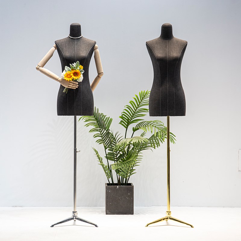 婚纱店旗袍秀禾礼服专用展示架子模特道具女半身人体女装衣服假人