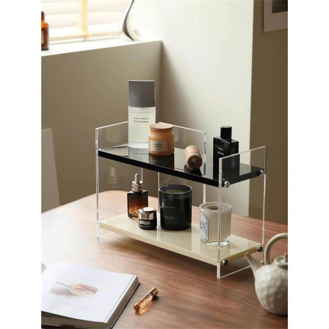 ins风压克力香水置物架桌面整理杯子架化妆台化妆品收纳层架
