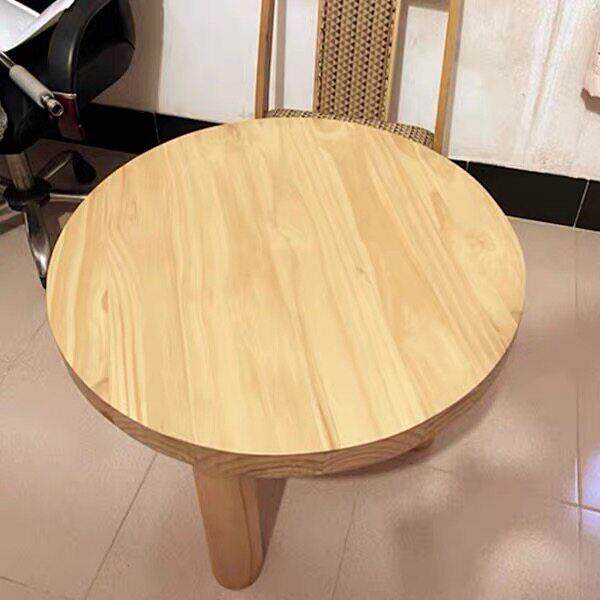 北欧实木原木茶几现代简约复古设计师木质小茶桌客厅家用圆形茶台