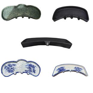 古法养鱼缸托盘景德镇青花瓷陶瓷摆件瀑布流水罐底托青花瓷鱼缸托