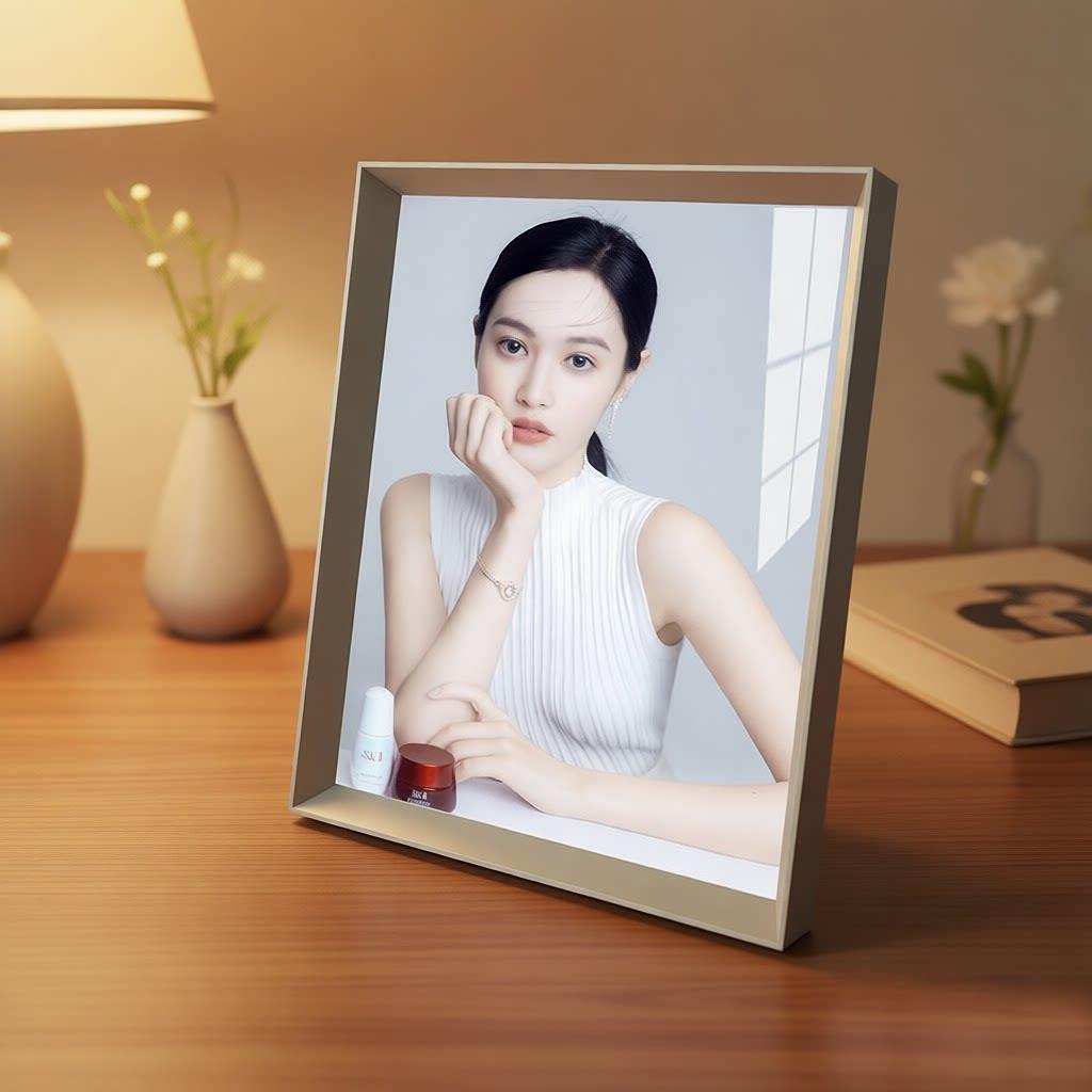 相框定制婚纱照摆台高级感结婚照全家福照片打印做成桌摆婚礼相框