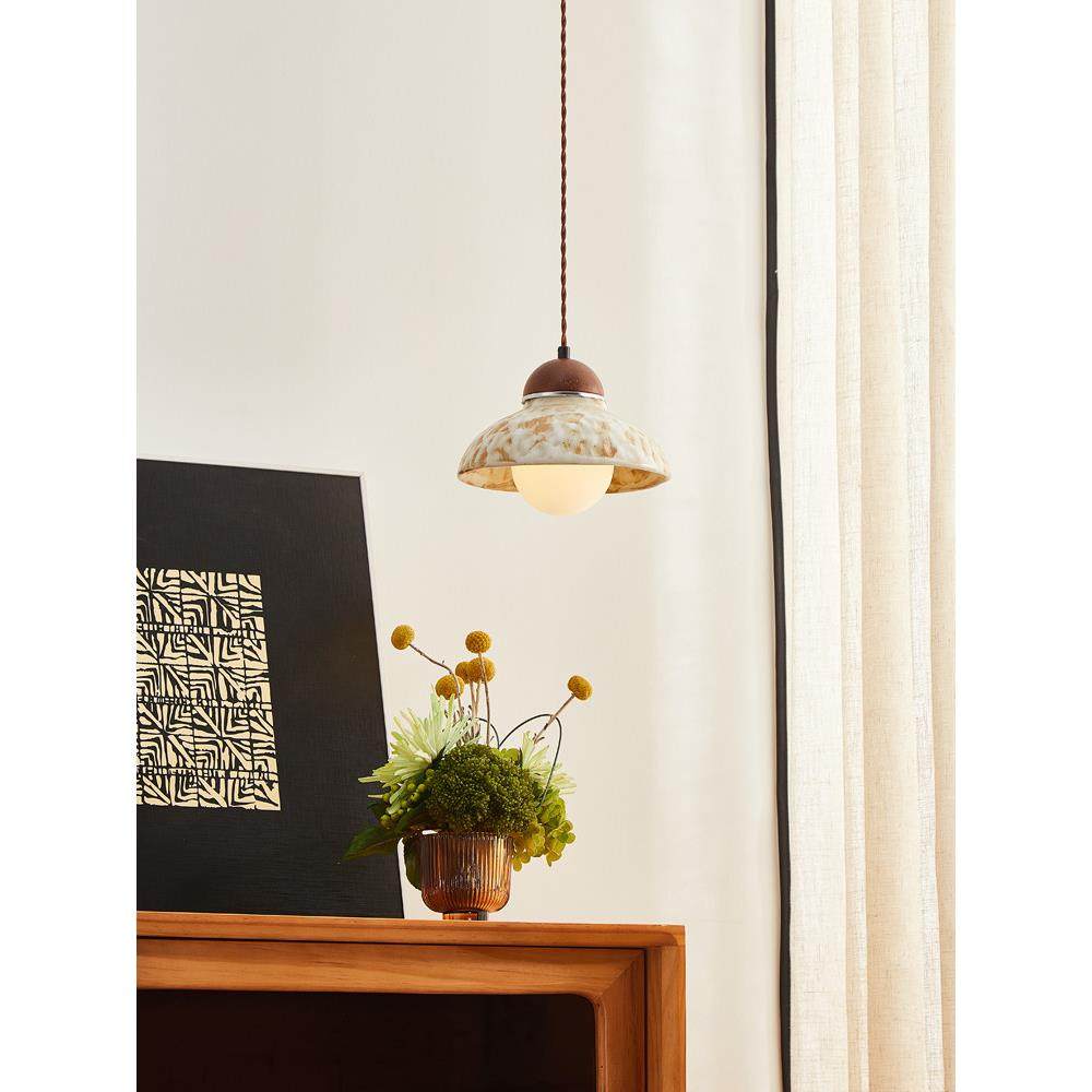 日本Wabi-Sabi风格吊灯陶瓷餐厅灯法国覆古卧室床头灯阳台走廊通,家装灯饰光源,餐厅吊灯,淘宝优惠券,粉丝福利购,淘宝优惠卷