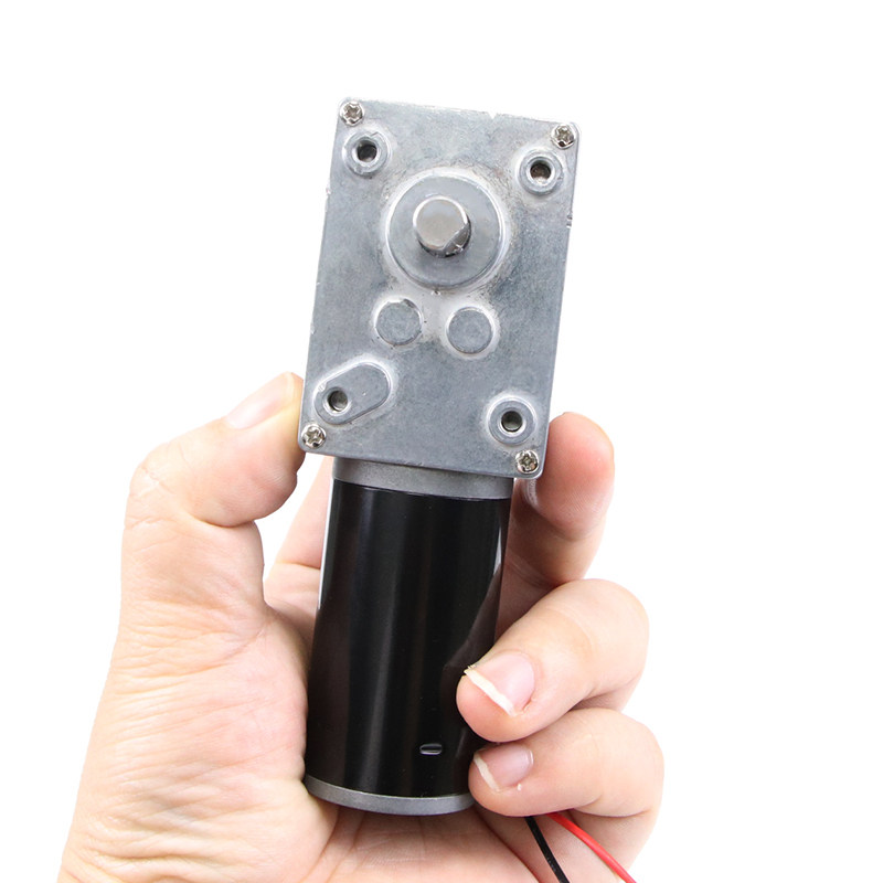 直流减速电机12v 24v微型蜗轮蜗杆5840-31zy低速慢速电动马达小型