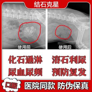 化石排石通淋肾宠物狗狗猫咪犬肾膀胱尿结石结晶滴尿血利尿频尿闭