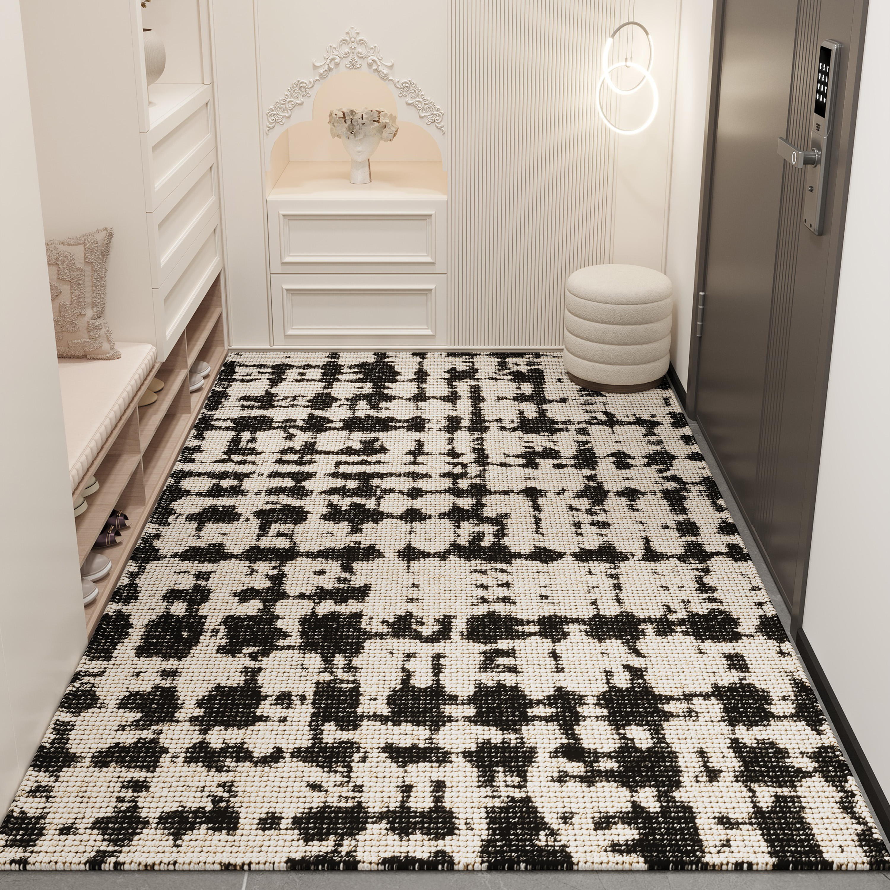 高级感进门地垫入户门垫欧式家用地毯客厅定制可裁剪防滑玄关脚垫