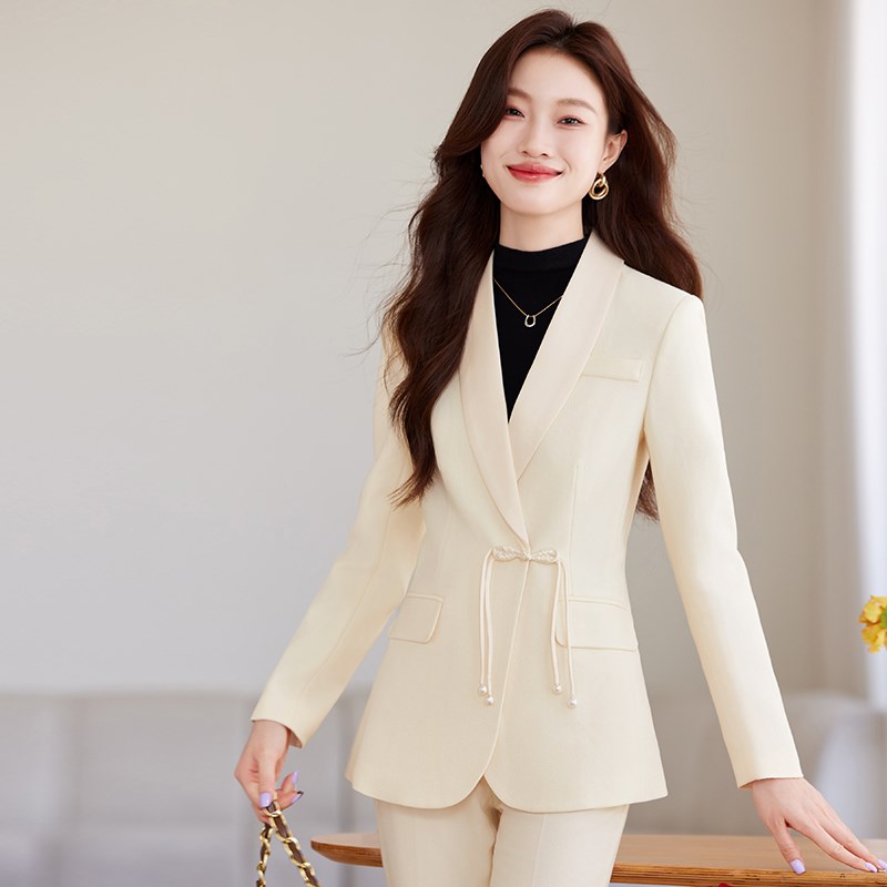 新中式国风西装套装女高端设计感小众时尚西服外套U正装职业工作