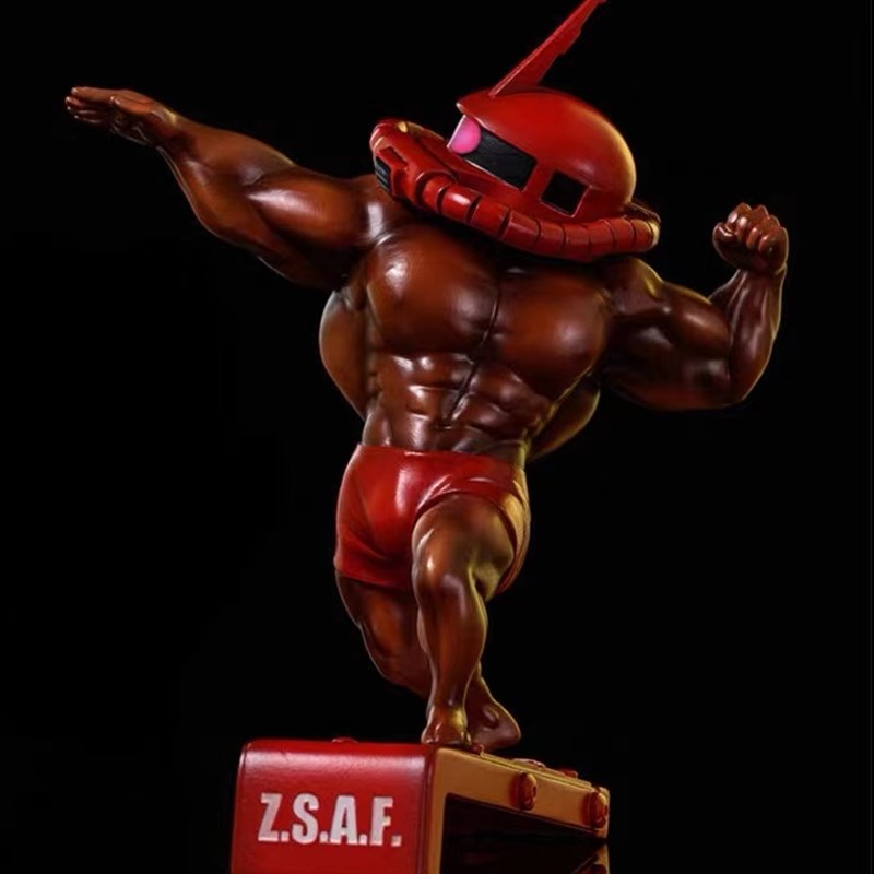 大肌霸渣渣 肌肉扎古手办模型雕像摆件雕像男生生日动漫礼