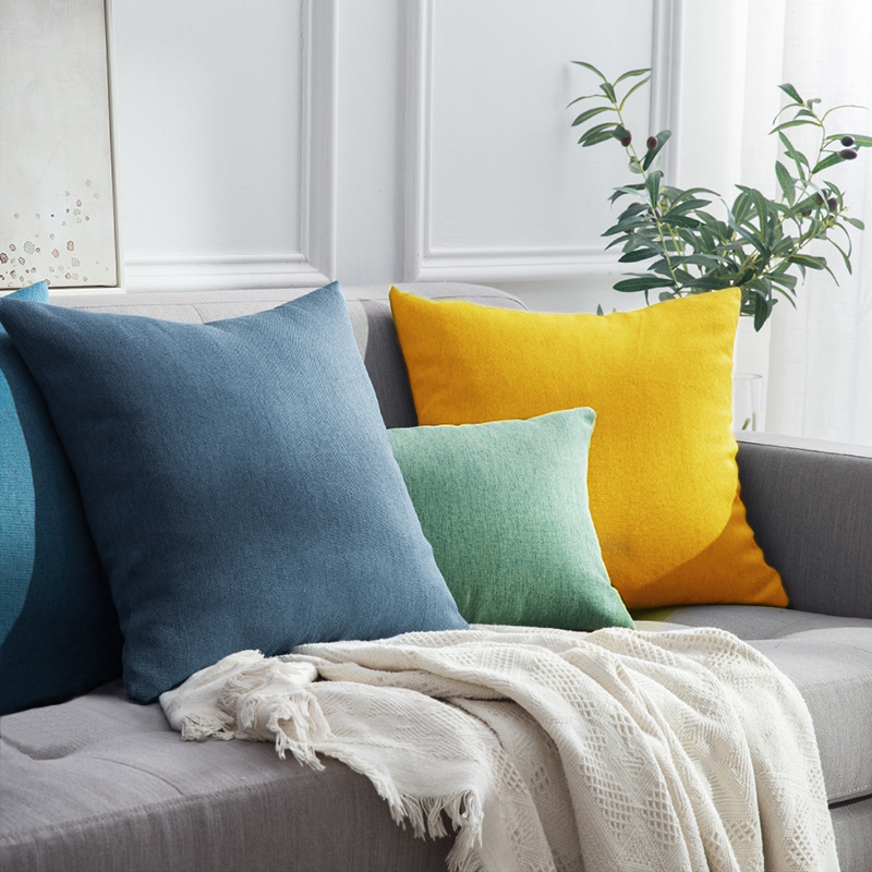 北欧抱枕靠垫沙发靠垫办公室简约腰靠枕床头靠背垫可爱抱枕套含芯