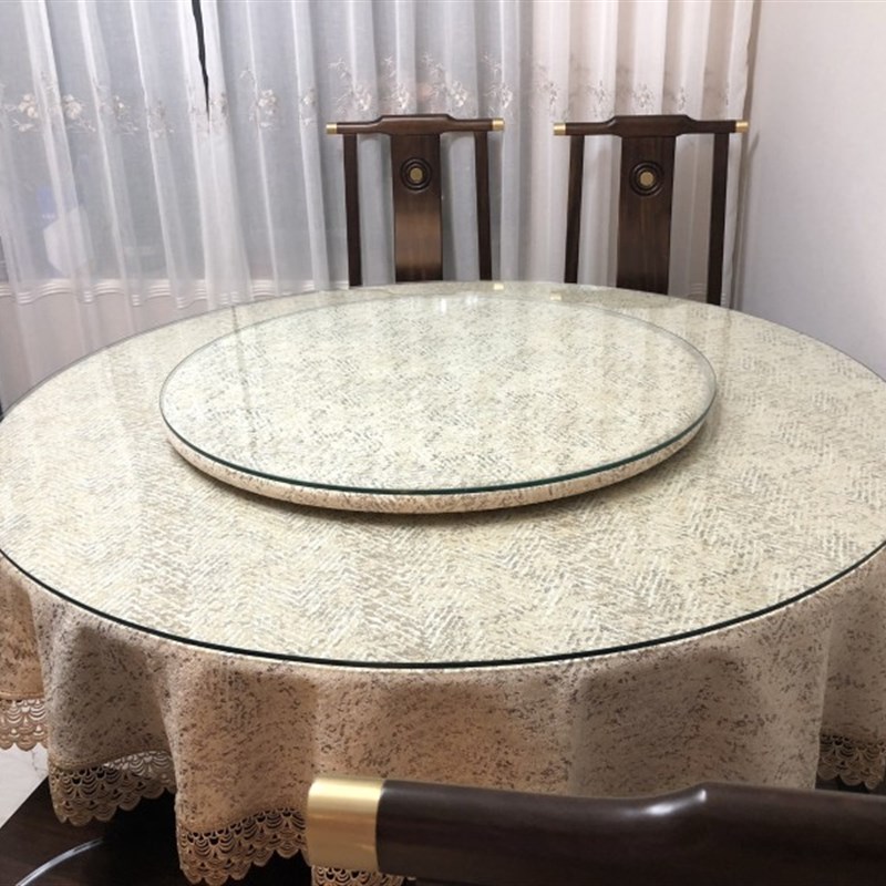 速发简约a现代高档圆卓布铺高端茶几布酒店桌布S大尺寸圆桌咖色商