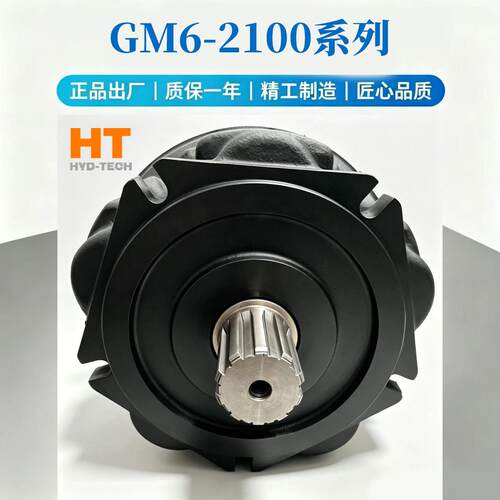 HGM6-2100D2400221内五星液压马达双过载阀压梭阀过载阀可调节