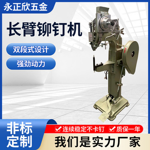 长臂铆钉机 厂家定制长臂铆钉机大喉深周转箱高尔球袋全自动油压式