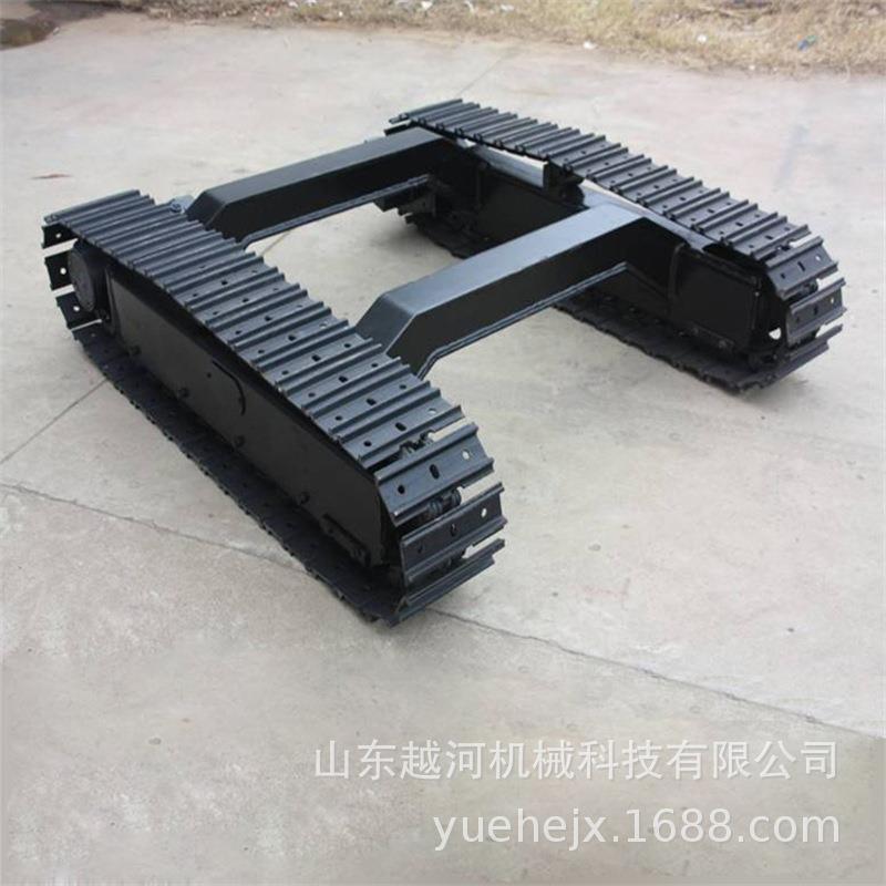 钢制履带板越河NT-L3G型号大扭矩马达全液压行走履带底盘总成