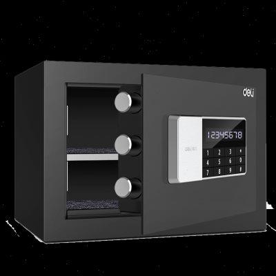 得力保险柜家用小型防盗迷你办公家用安全指纹密码钥匙入墙入衣柜