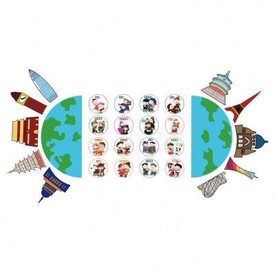地球幼儿园墙面装饰环创主题成品材料文化午托管班教室布置走廊贴