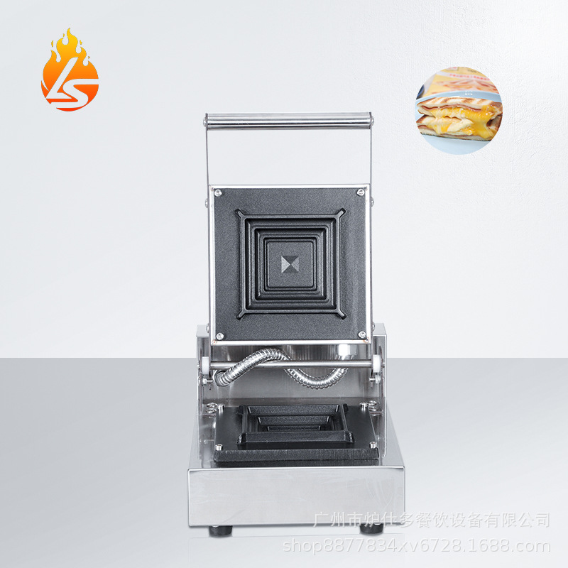 炉仕多商用爆浆三明治机单头双头热压土司机口袋面包封边三文治机