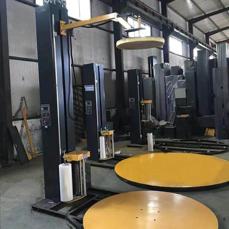 全自动旋转缠绕膜打包机厂家预拉型拉伸膜缠绕裹包机械智能缠绕机