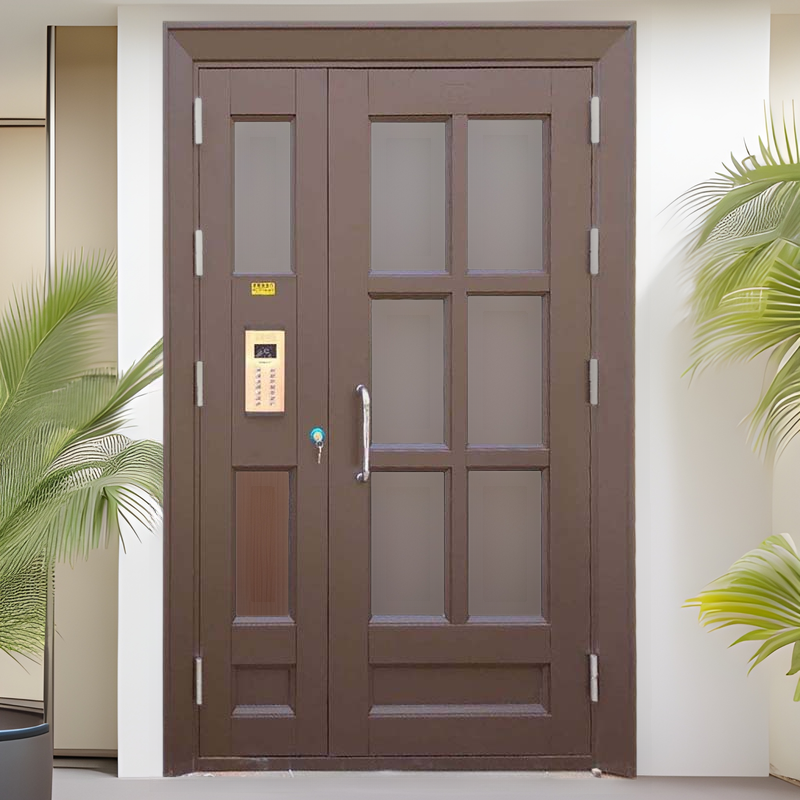 工程楼宇对讲门单元门小区入户进户门学校教室宿舍防盗门供应钢门