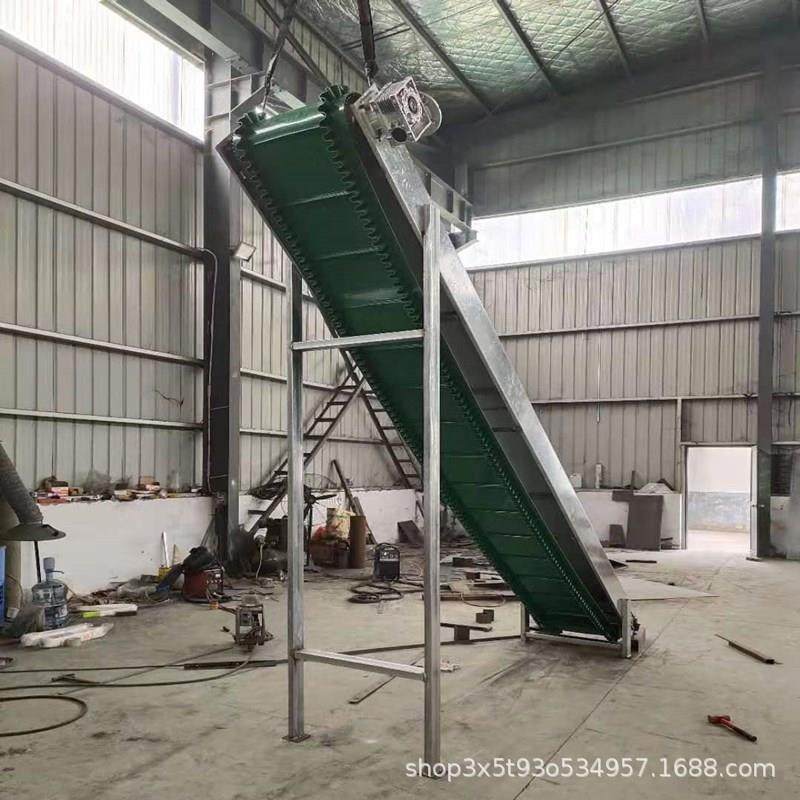 斜坡上料皮带机绿色裙边大倾角皮带输送机带式爬坡皮带提升机,搬运/仓储/物流设备,输送机,淘宝优惠券,粉丝福利购,淘宝优惠卷