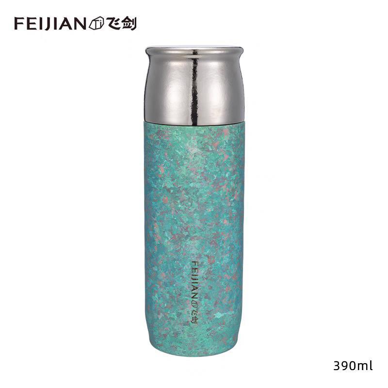 [飞剑正品]纯钛保温杯钛杯男女高档养生水杯钛晶泡茶焖杯礼品杯子