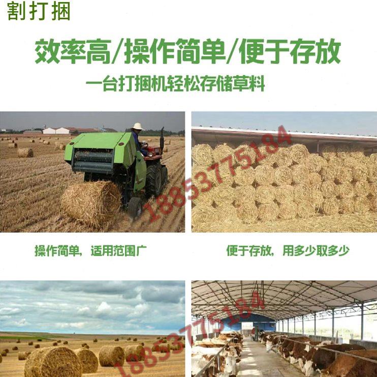 小型玉米秸秆粉碎打捆机农用麦秸稻草捡拾打包机圆方捆牧草割草机