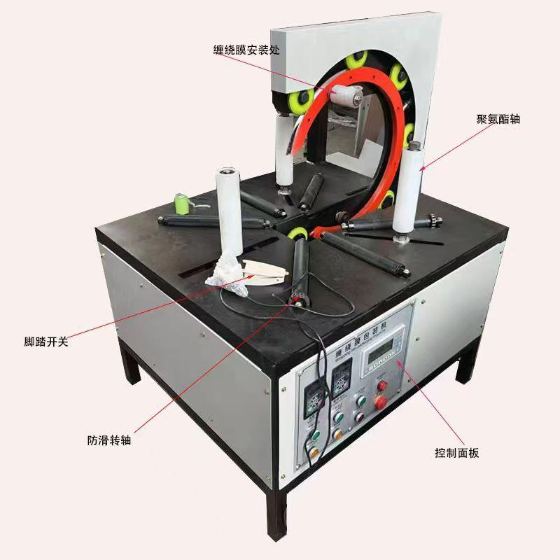 环形缠绕包装机轮胎塑料管裹膜打包机电缆线全自动缠膜绕膜缠绕机