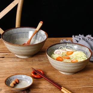 餐厅摆台家用复古餐具 陶瓷面碗大号汤碗泡面碗拌饭牛肉拉面碗日式