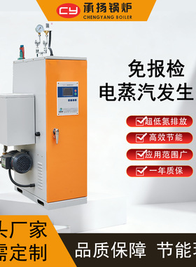 电加热蒸汽发生器50kg34KW学校宾馆住宅小区体育场供暖厂家直销