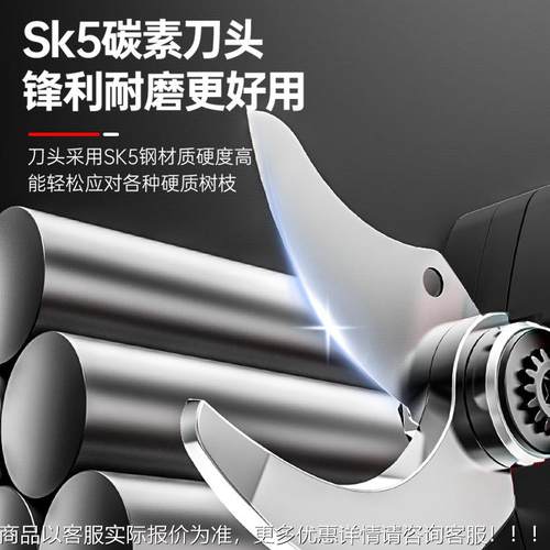 电动枝剪CLW便携充电式锂剪刀园40mm外修贸林修枝剪果树剪电粗枝