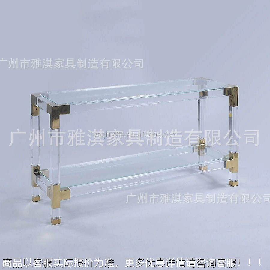 直销亚克力不家锈钢桌时尚方桌桌ins厂玄关客厅沙YQCJ011发边几角,住宅家具,茶几,淘宝优惠券,粉丝福利购,淘宝优惠卷