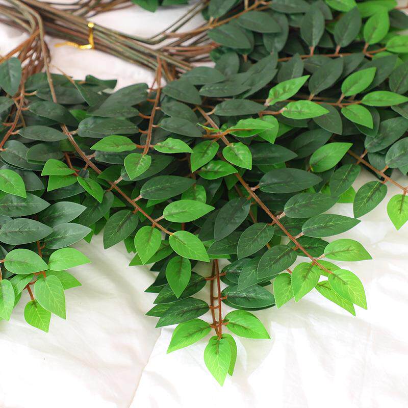仿真槐仿真槐树树枝假子树叶室外工程造物景植叶假室花藤条塑料花